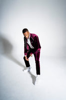 Burgundy Velvet Pants