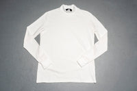 White Mock Long Sleeve Tee