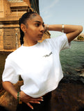 Vibeland Crop Box tee - White