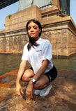 Vibeland Crop Box tee - White
